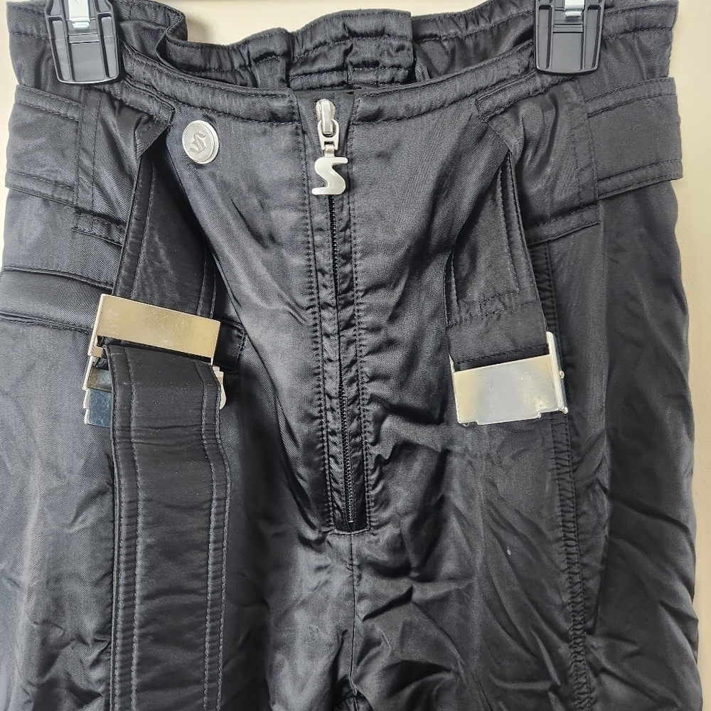 VINTAGE SPORTALM Kitzbühel | Ski / Rave Pants size 36 us size 4 color black - Picture 6 of 13